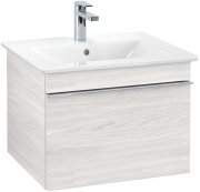 Тумба под раковину Villeroy & Boch Venticello 55,3х50,2 см ДСП/МДФ белое дерево/ручка хром A93201E8