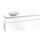 Тумба під раковину Villeroy & Boch Legato 160х55 см МДФ/ДСП білий глянсовий B59600DH