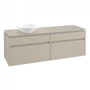 Тумба під раковину Villeroy & Boch Legato 160х55 см ДСП ніжно-сірий B59600VK