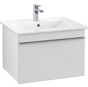 Тумба під раковину Villeroy & Boch Venticello 60,3х50,2 см МДФ скло глянсове біле/ручка хром A93301RE