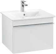 Тумба под раковину Villeroy & Boch Venticello 55,3х50,2 см МДФ глянцевый белый/ручка хром A93201DH