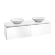 Тумба під раковину Villeroy & Boch Legato 160х38 см МДФ/ДСП білий глянсовий B59900DH