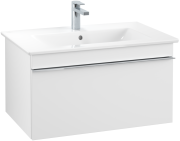 Тумба под раковину Villeroy & Boch Venticello 75,3х50,2 см ДСП/МДФ белый матовый/ручка хром A93401MS