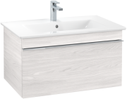 Тумба под раковину Villeroy & Boch Venticello 75,3х50,2 см ДСП/МДФ белое дерево/ручка хром A93401E8