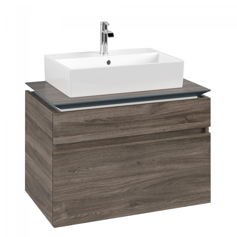 Тумба під раковину Villeroy & Boch Legato 80х55 см ДСП кам'яний дуб B60200RK