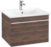 Тумба под раковину Villeroy & Boch Venticello 60,3х50,2 см ДСП дуб аризона/ручка алюминий белый A93302VH