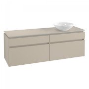 Тумба під раковину Villeroy & Boch Legato 160х55 см ДСП ніжно-сірий B59800VK