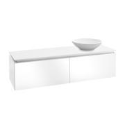 Тумба під раковину Villeroy & Boch Legato 160х38 см МДФ/ДСП білий глянсовий B59700DH