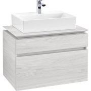 Тумба під раковину Villeroy & Boch Legato 80х55 см ДСП біле дерево B60200E8