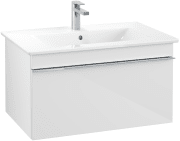 Тумба под раковину Villeroy & Boch Venticello 75,3х50,2 см МДФ глянцевый белый/ручка хром A93401DH