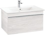 Тумба під раковину Villeroy & Boch Venticello 75,3х50,2 см ДСП/МДФ біле дерево/ручка хром A93401E8