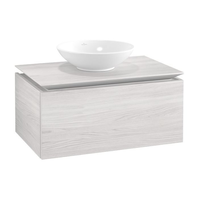 Тумба під раковину Villeroy & Boch Legato 80х38 см ДСП біле дерево B60100E8