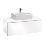 Тумба под раковину Villeroy & Boch Legato 80х38 см МДФ/ДСП белый глянцевый B60100DH