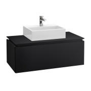 Тумба под раковину Villeroy & Boch Legato 80х38 см МДФ/ДСП черный матовый лак B60100PD