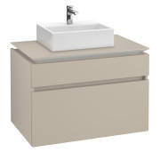Тумба під раковину Villeroy & Boch Legato 80х55 см ДСП ніжно-сірий B60200VK