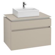 Тумба під раковину Villeroy & Boch Legato 80х55 см ДСП ніжно-сірий B60200VK
