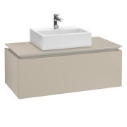 Тумба под раковину Villeroy & Boch Legato 100х38 см ДСП нежно-серый B60300VK