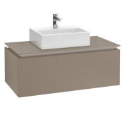 Тумба під раковину Villeroy & Boch Legato 100х38 см ДСП сірий трюфель B60300VG