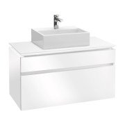 Тумба під раковину Villeroy & Boch Legato 100х55 см МДФ/ДСП білий глянсовий B60400DH
