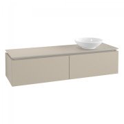 Тумба под раковину Villeroy & Boch Legato 160х38 см ДСП нежно-серый B59700VK