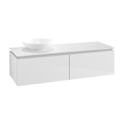 Тумба под раковину Villeroy & Boch Legato 140х38 см МДФ/ДСП белый глянцевый B61300DH