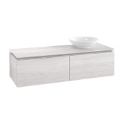 Тумба під раковину Villeroy & Boch Legato 140х38 см ДСП біле дерево B61500E8