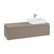 Тумба під раковину Villeroy & Boch Legato 140х38 см ДСП сірий трюфель B61500VG