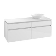 Тумба під раковину Villeroy & Boch Legato 140х55 см МДФ/ДСП білий глянсовий B61600DH