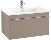 Тумба под раковину Villeroy & Boch Venticello 75,3х50,2 см ДСП трюфель серый/ручка хром A93401VG