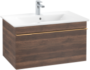 Тумба под раковину Villeroy & Boch Venticello 75,3х50,2 см ДСП дуб аризона/ручка медь A93405VH