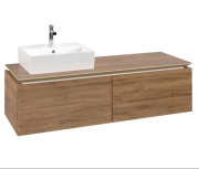 Тумба под раковину Villeroy & Boch Legato 140х38 см ДСП дуб канзас B61300RH
