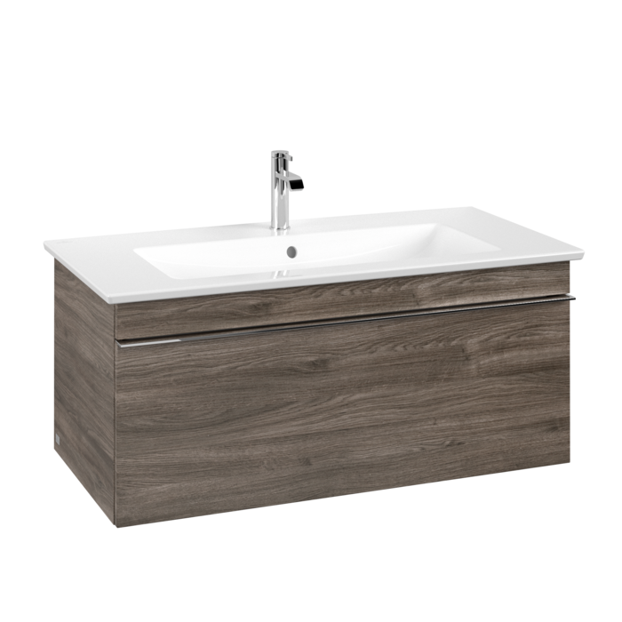 Тумба под раковину Villeroy & Boch Venticello 95,3х50,2 см ДСП каменный дуб/ручка хром A93501RK