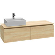 Тумба под раковину Villeroy & Boch Legato 140х38 см ДСП северный дуб B61300VJ