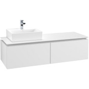 Тумба под раковину Villeroy & Boch Legato 140х38 см ДСП белый матовый B61300MS