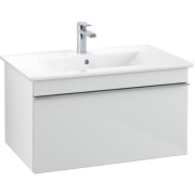 Тумба под раковину Villeroy & Boch Venticello 75,3х50,2 МДФ стекло глянцевое белое/ручка хром A93401RE