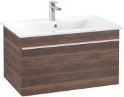Тумба під раковину Villeroy & Boch Venticello 75,3х50,2 см ДСП дуб аризона/ручка алюміній білий A93402VH