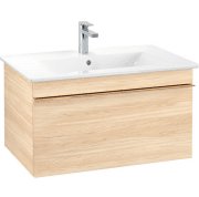 Тумба под раковину Villeroy & Boch Venticello 75,3х50,2 см ДСП вяз печатный/ручка медь A93405PN