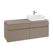 Тумба под раковину Villeroy & Boch Legato 140х55 см ДСП трюфель серый B61600VG