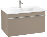 Тумба под раковину Villeroy & Boch Venticello 75,3х50,2 см ДСП трюфель серый/ручка хром A93401VG