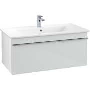 Тумба під раковину Villeroy & Boch Venticello 95,3х50,2 МДФ скло глянсове біле/ручка хром A93501RE