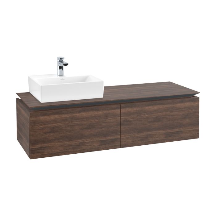 Тумба под раковину Villeroy & Boch Legato 140х38 см ДСП дуб аризона B61300VH