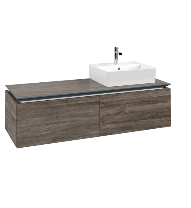 Тумба под раковину Villeroy & Boch Legato 140х38 см ДСП каменный дуб B61500RK