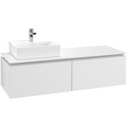 Тумба під раковину Villeroy & Boch Legato 140х38 см ДСП білий матовий B61300MS