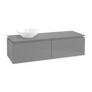 Тумба под раковину Villeroy & Boch Legato 140х38 см МДФ/ДСП глянцевый серый B61300FP