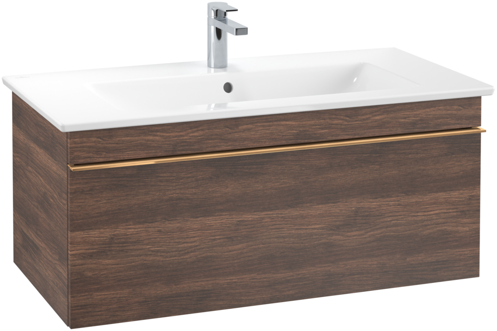 Тумба под раковину Villeroy & Boch Venticello 95,3х50,2 см ДСП дуб аризона/ручка медь A93505VH