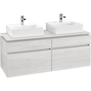 Тумба під раковину Villeroy & Boch Legato 140х55 см ДСП біле дерево B66900E8
