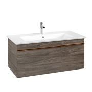 Тумба под раковину Villeroy & Boch Venticello 95,3х50,2 см ДСП каменный дуб/ручка медь A93505RK