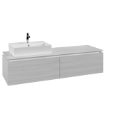 Тумба під раковину Villeroy & Boch Legato 160х38 см МДФ/ДСП біле дерево B67200E8