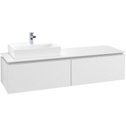 Тумба під раковину Villeroy & Boch Legato 160х38 см ДСП білий матовий B67200MS