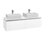Тумба під раковину Villeroy & Boch Legato 160х38 см ДСП білий матовий B67600MS